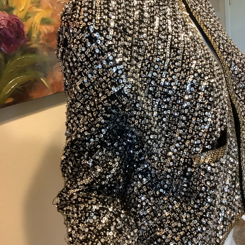 Zara Elegant Sequin Jacket Limited Edition - Picture 11 of 13